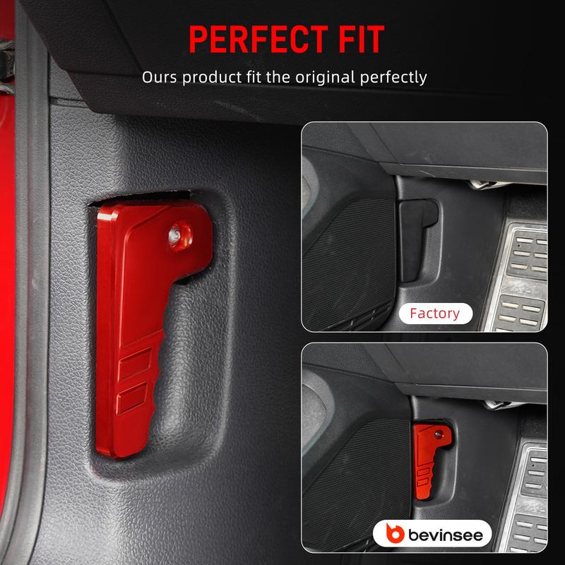 BEVEE Aluminum Engine Hood Release Lever Handle for VW Golf 7 MK7,for SEAT Leon 5F,for Skoda Octavia 5E,Replace for 6R1823533