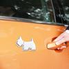 LEDMOMO Car Stickers Set of 2 3D Metal Dog Car