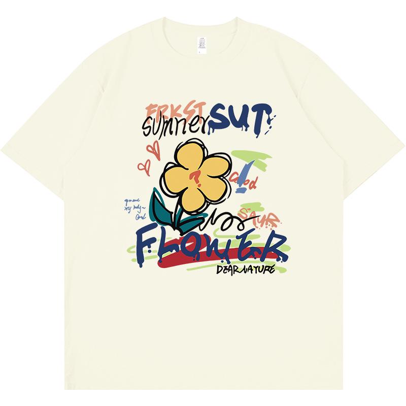 

2025 New Korean Style Qin Lan Floral Straight Shoulder Short Sleeve Women s T-Shirt - Trendy Niche Brand. 3XL (180-200 Jin)