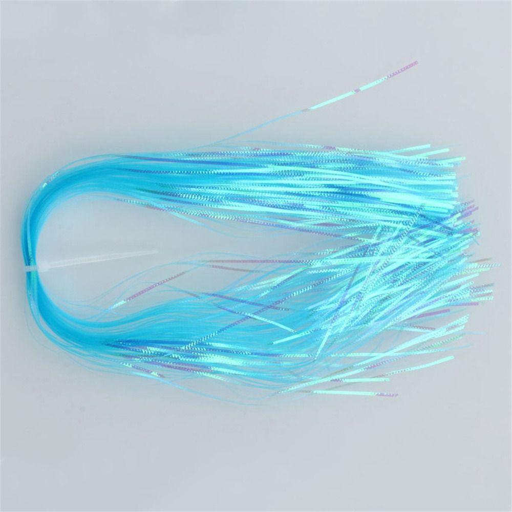 Simulates Tying Flash Tinsel Fish Scale Gliss Glow Strands Corrugated Flash Strands  Saltwater