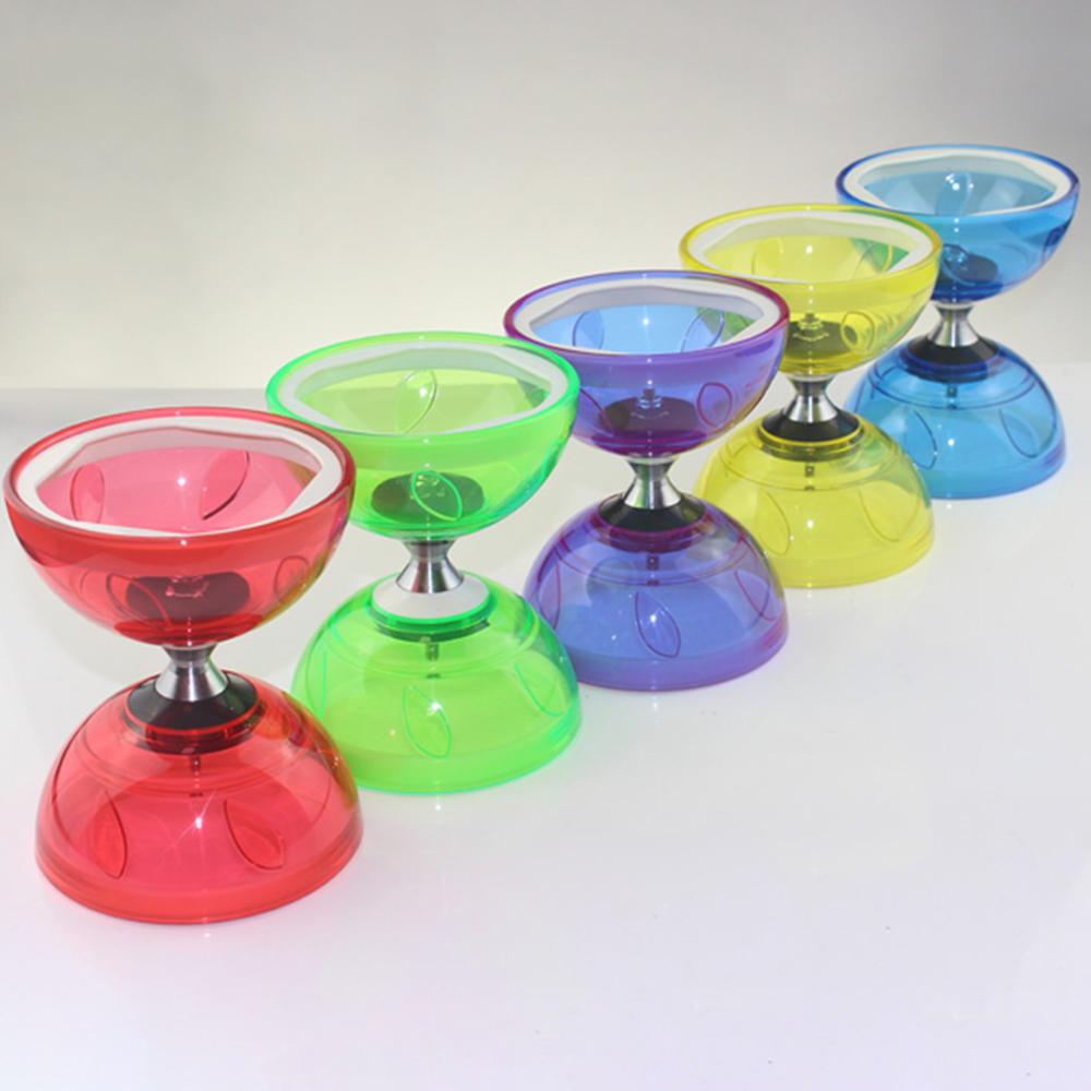 Leather Chinese Diabolo Bowl Shape Mini Diabolo Chinese Yoyo Set Diabolo Toy  Outdoor