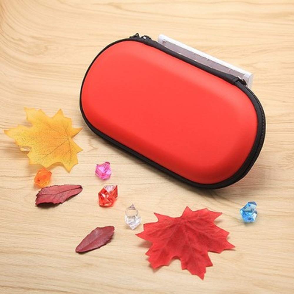 RDFJ PSVita Hard Protective Cover for PS Vita PSV Storage Case Pouch, 2000/1000/PSP, (Red)