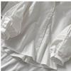 Damen Sommer Design: Exquisit gefertigtes Dreiviertelarm-Shirt Frühling/Herbst Einfarbig Süßes Puffärmel-Top