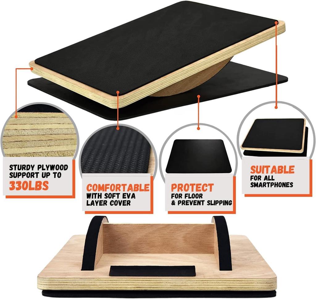 Yes4All Balance Plank Trainer Board for EVA Surface with and Pads for Balance Perfect for the Gym or Home X X Cm X X Imported from SNL8 Board,