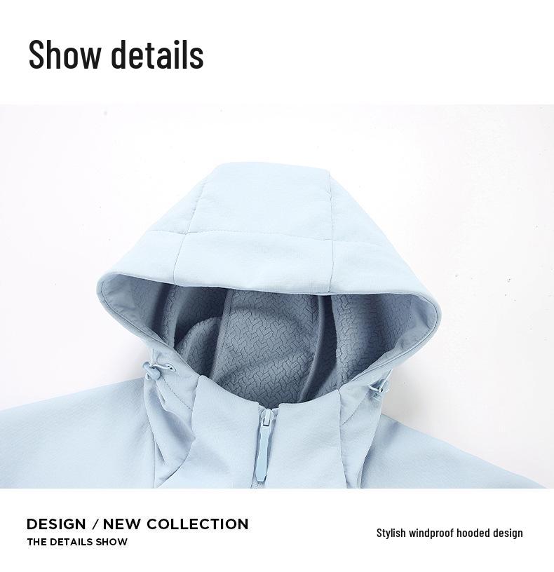 Unisex Luo Tong Softshell Jacket: Windproof, Water-Repellent Outdoor Wear for Autumn & Winter Mountaineering