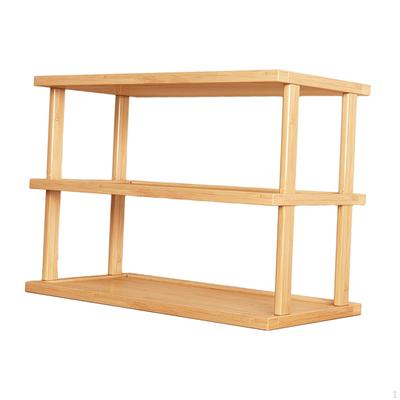 Desk Organizer, Desktop Bookshelf, Double Layer Display Rack for Bedroom