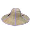 Foldable Straw Hat Fishing Sun Cap Men Women Hiking Travel Camping Sun Hats Drawstring Wide Brim Rattan Hat