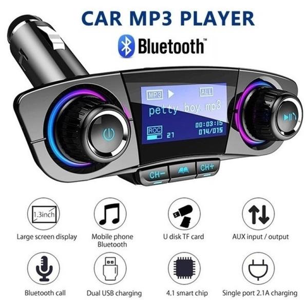 

Автомобильная беспроводная Bluetooth громкая связь двойной USB 2.1A быстрое зарядное устройство Автомобильный комплект FM-передатчик Автомобильный MP3-плеер Радио адаптер