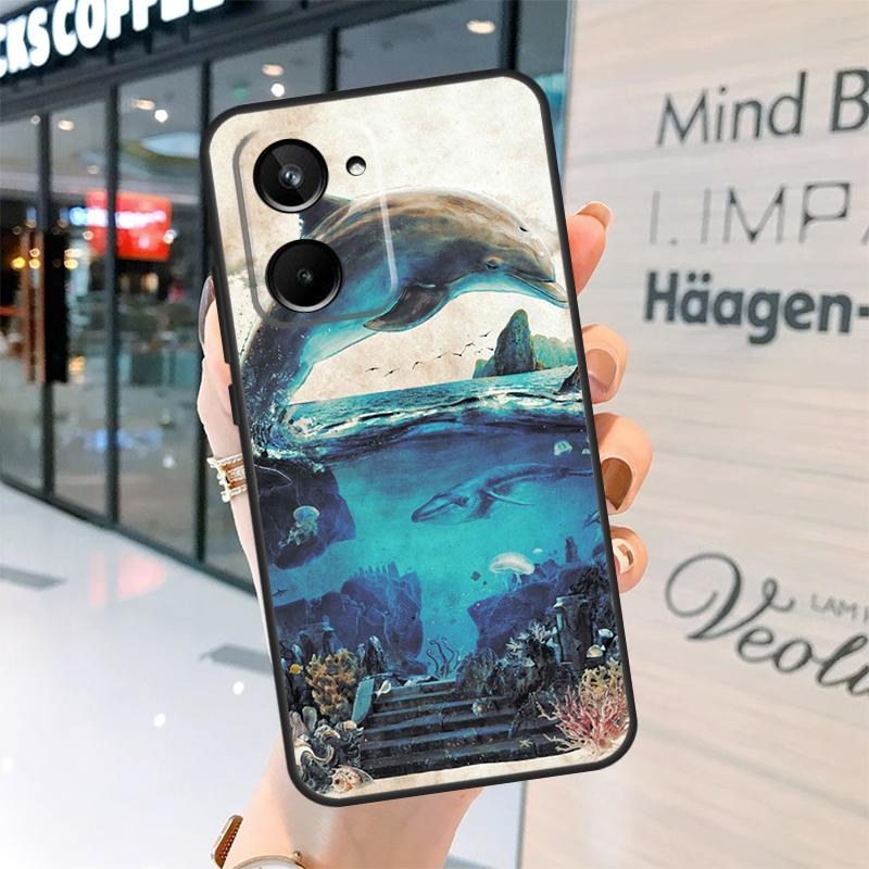 Dolphin Case For Realme 15 14 13 12 11 Pro Plus GT6 GT7 Pro C55 C51 C35 C53 C61 C65 C67 C63 C71 C75