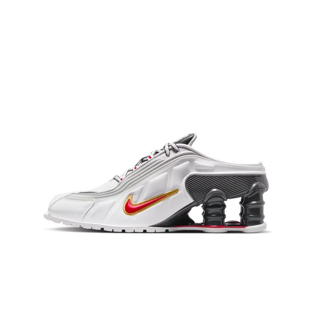 Nike Shox MR4 Mule Martine Rose Metallic Platinum Varsity Red