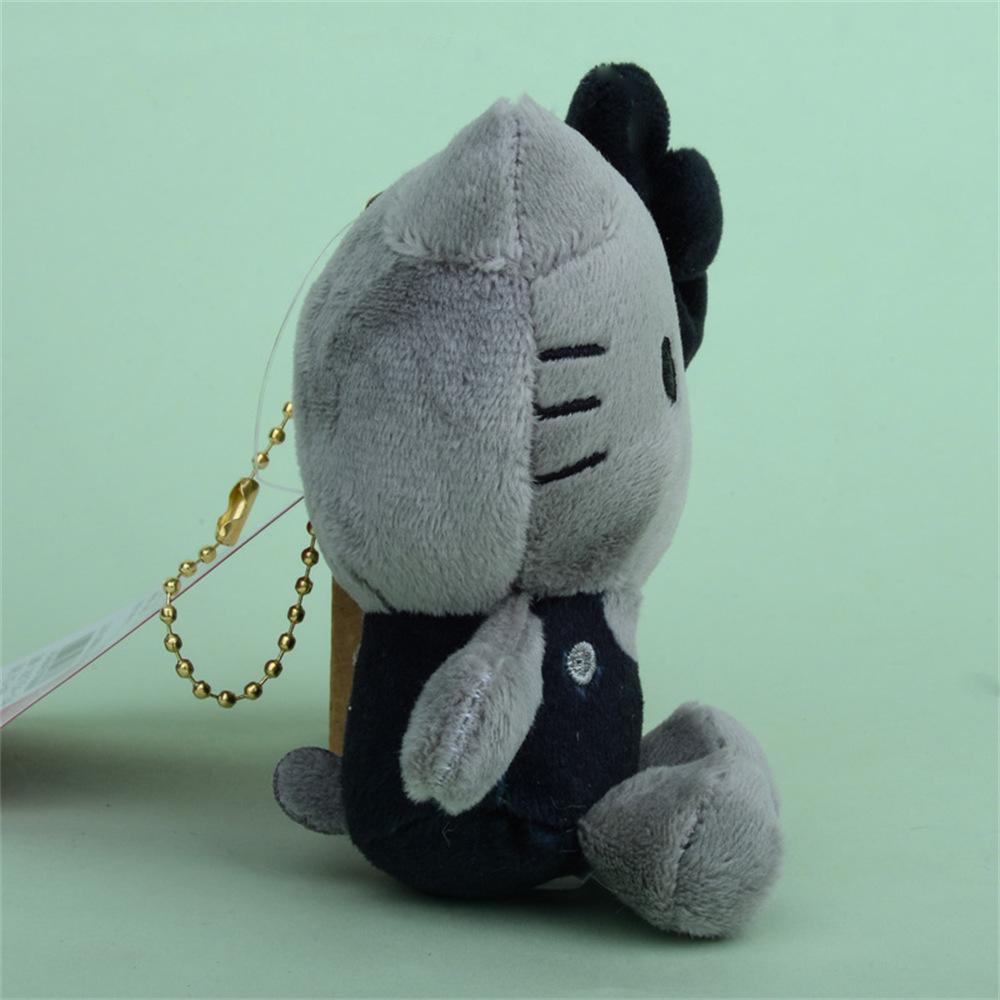 School Uniform Kitty 10Cm Pendant Keychain Plush Doll Figure Toy