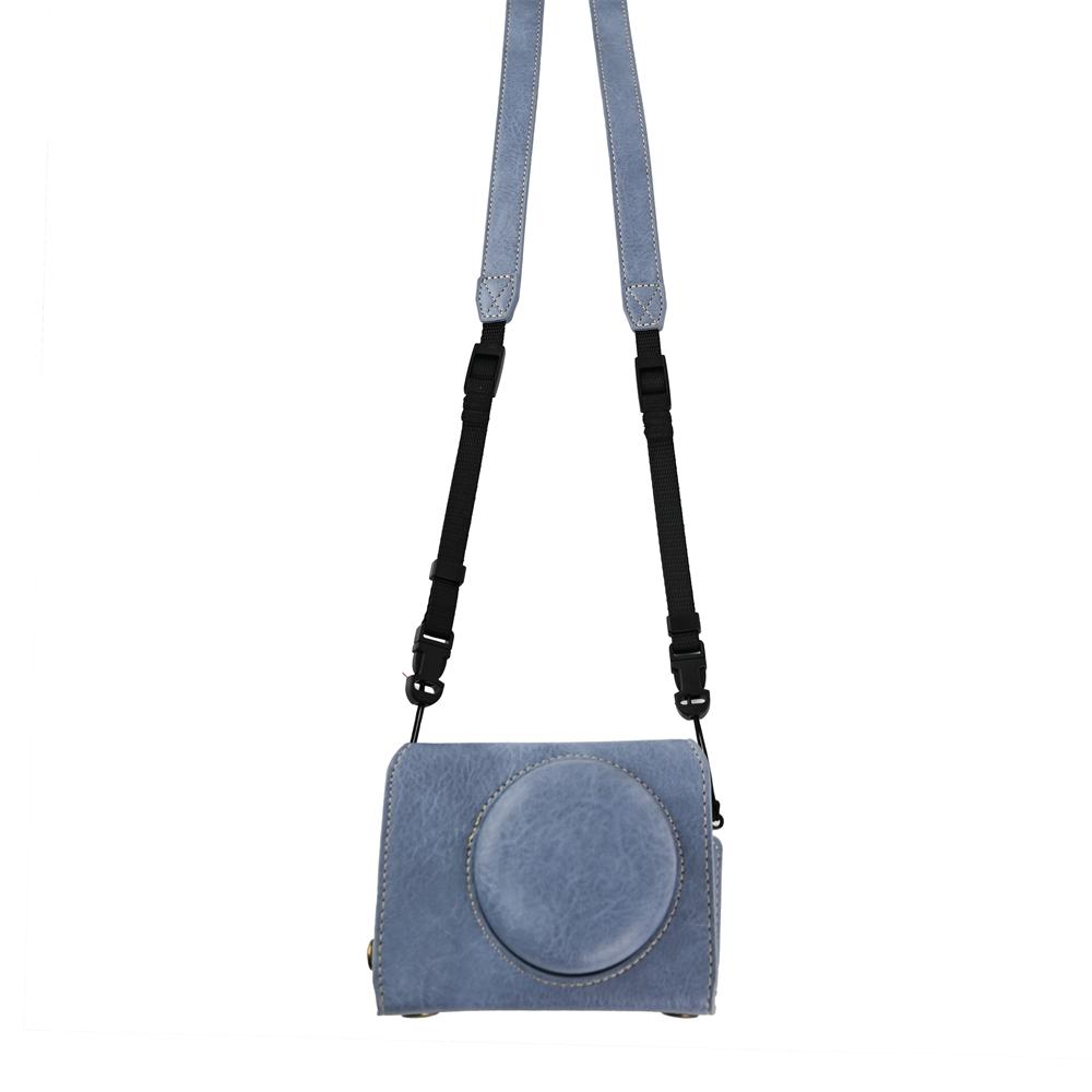 PU-Lederhülle für Fujifilm X-half Fuji Xhalf Kamera Aufbewahrungstasche Schutzhülle mit Riemen