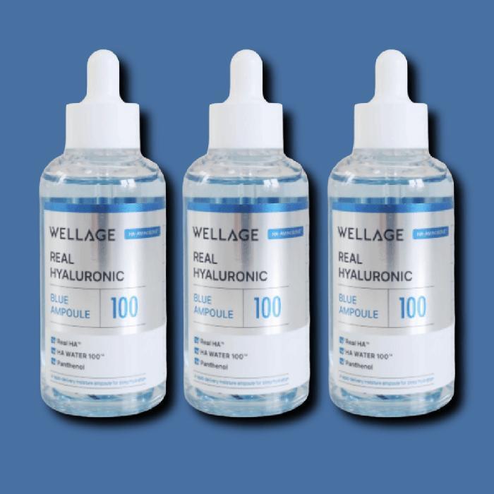 

WELLAGE Real Hyaluronic Blue Ampoule 100ml x 3 (43477043)