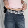 Beautiful Lace Waist Belt Leather Jeans Belts Elegant Lace Waistband  for Women Skirts and Jeans