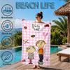 Lola Adventure Beach Towel, Super Soft Microfiber, Perfect Gift for Her/Him, Birthday, for Pool, Beach, Travel, Decor Beach Party