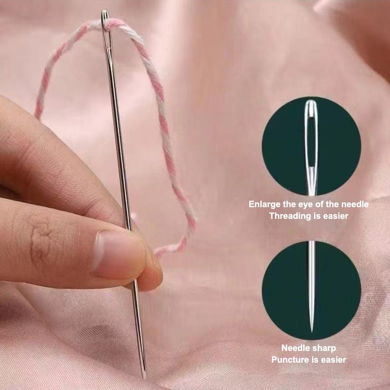 5Sets Needle Thread Hand Repair Tool, With Top Easy Sewing Kit, Durable Multi-Purpose Quilt Sewing Needles For Sewing