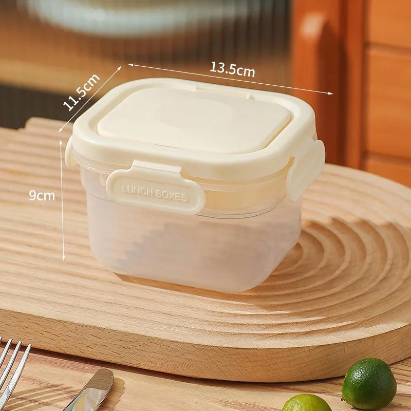 Двухслойная коробка Bento коробка для сохранения свежести еды портативный мини-холодильник для пикников контейнер для фруктов герметичная коробка для ланча 3417₽