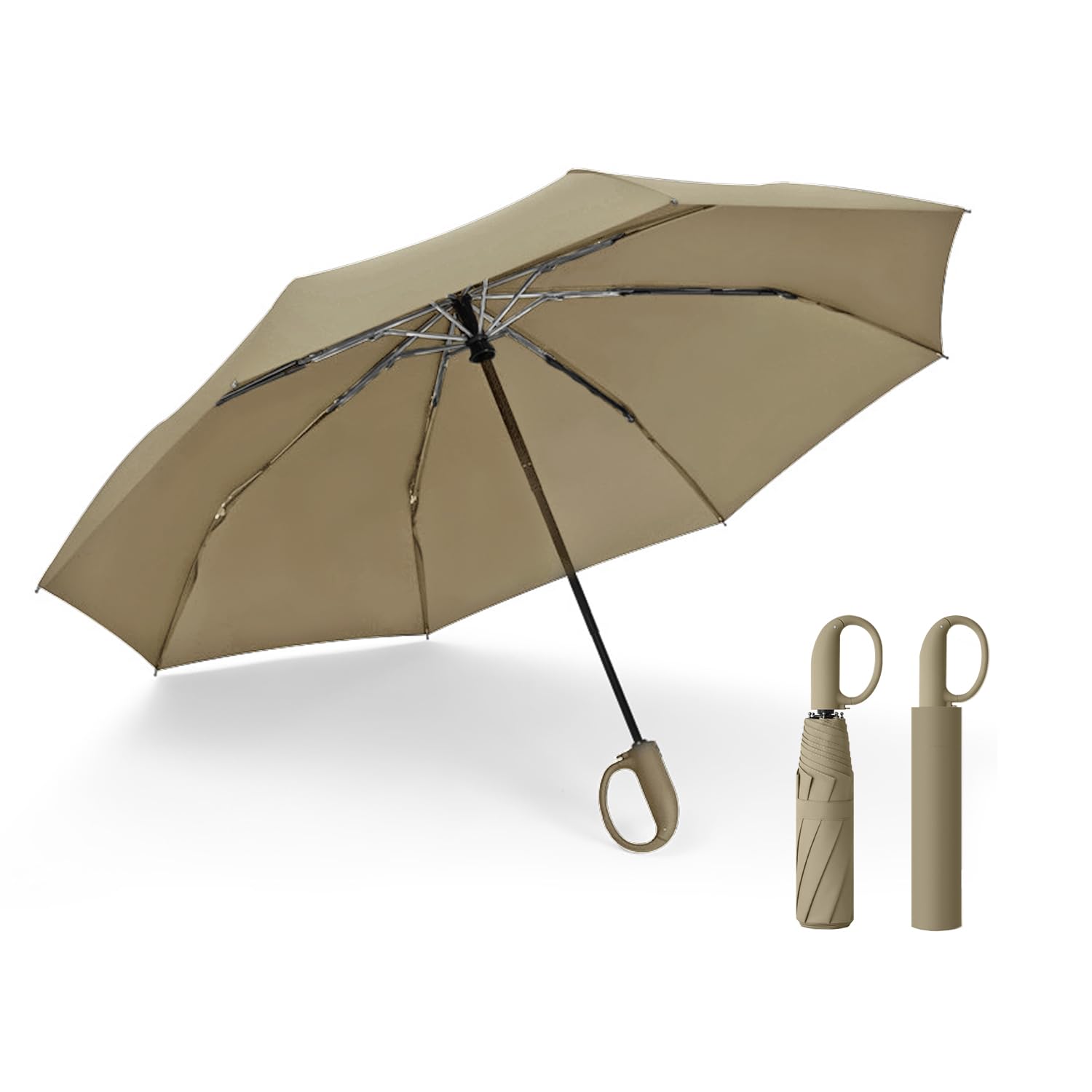 

Складной зонт с автоматической функцией карабин большой складной зонт для супер сильного подходит для сильного дождя и тайфунов открывать/закрывать [дополнительно