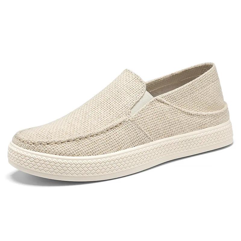 New Arrival Spring Summer Comfortable Casual Shoes Lightweigh Mens Canvas Shoes For Men Slip-On Brand Fashion Flat Loafers Shoes