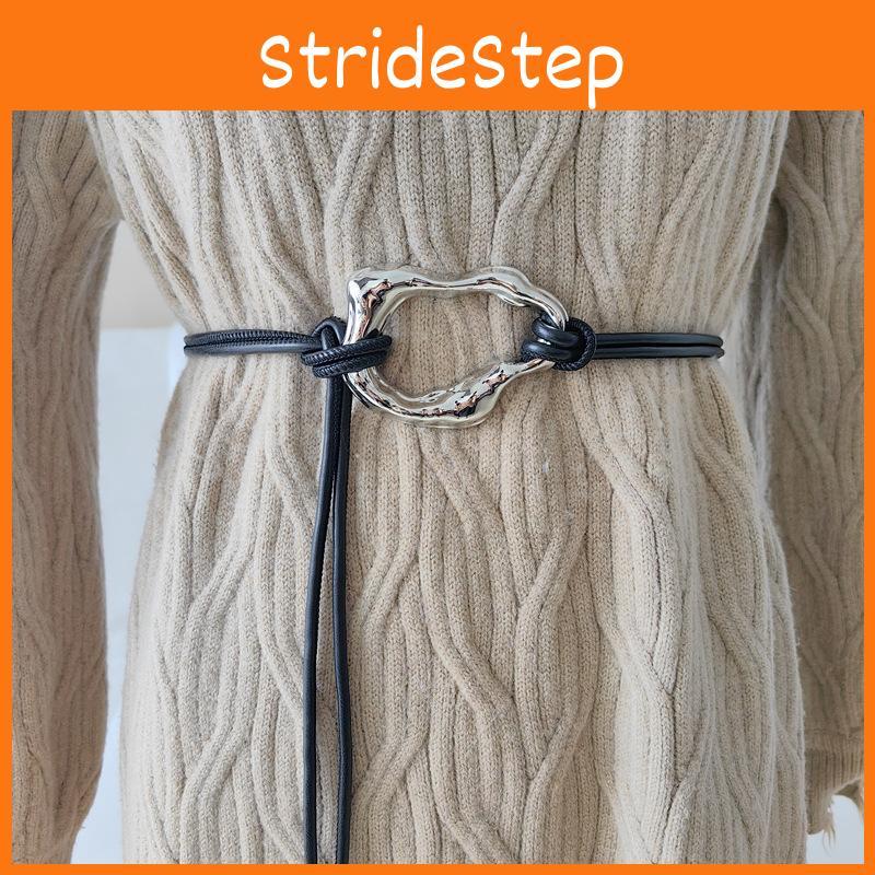 Leather Black Minimalist Dress Belt Alloy Buckle Fine Width Casual Looks