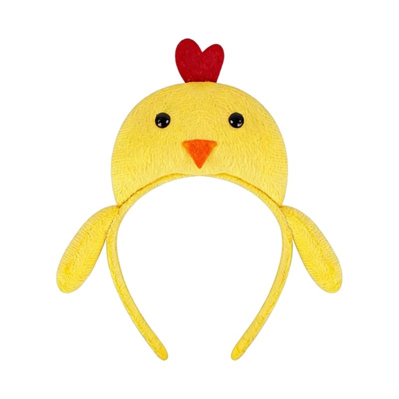 Cute Cartoon Chicken Hair Accessory Comfortable Stretchy Headband Fun Photoshoots Props For Boys And Girls