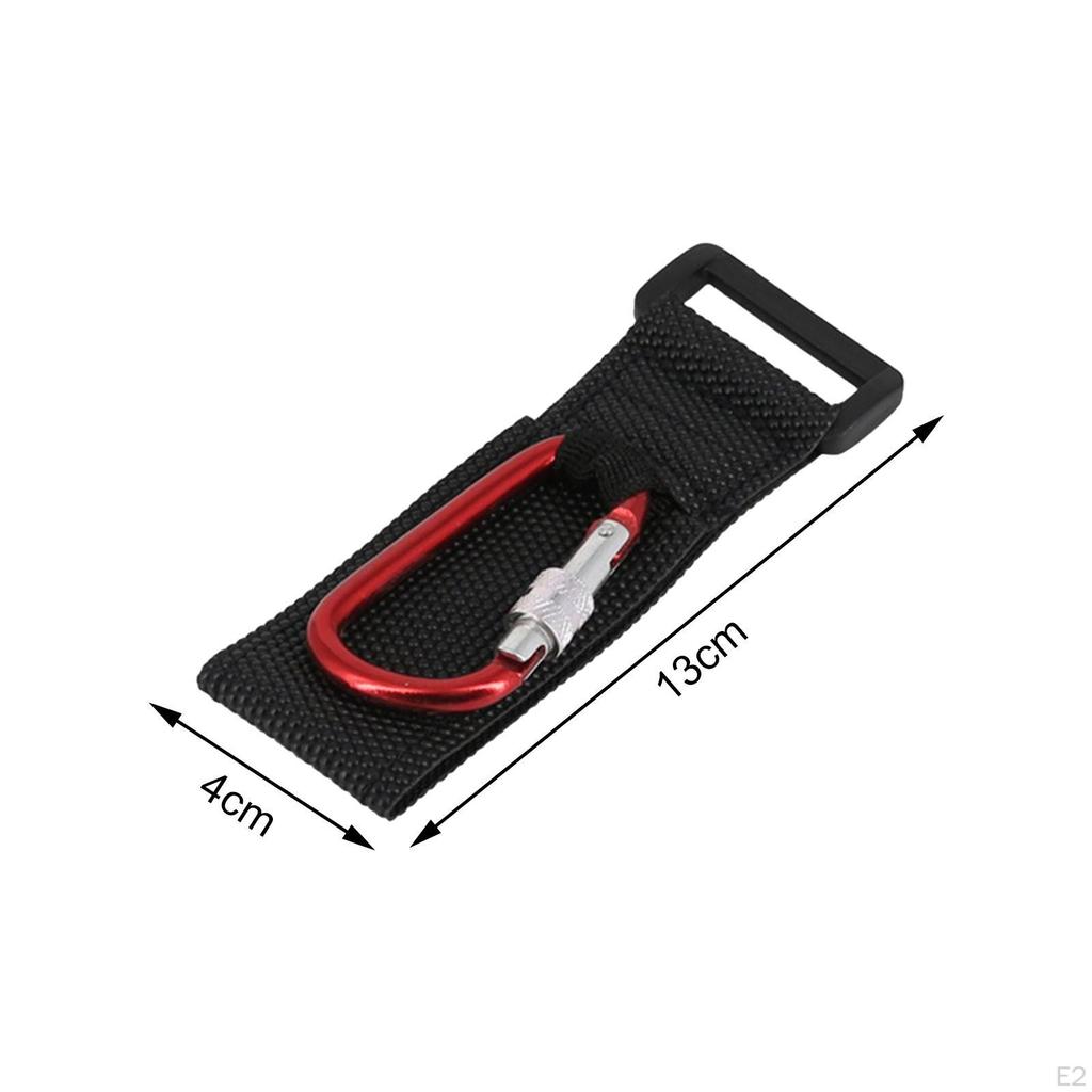 Heavy Duty Loop Tie Down Straps with Carabiner Bike Handlebar Automatic Locking Hook