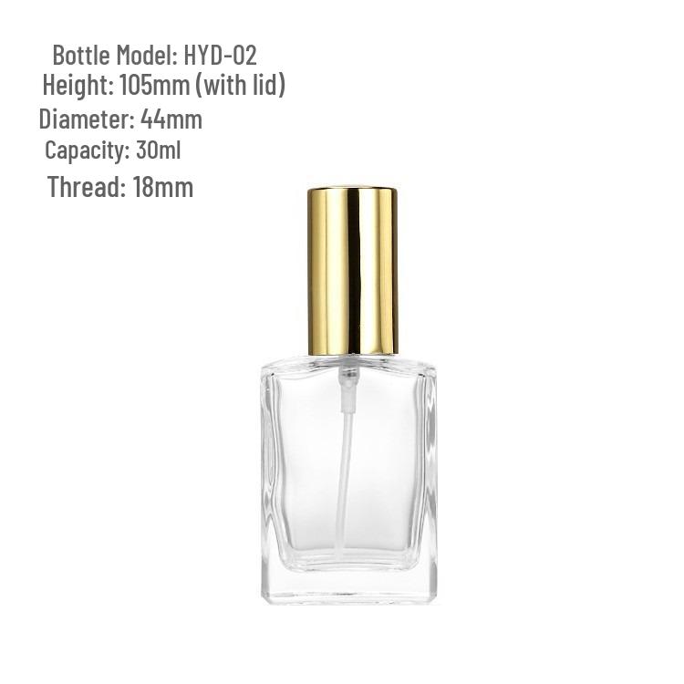 

Square Glass Perfume & Toner Spray Bottle with Screw Cap - Sample Size