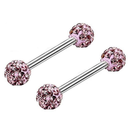 Donne strass lingua naso anello capezzolo orecchini gioielli piercing per il corpo