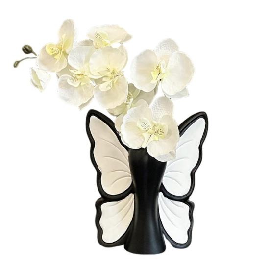 

Юшэн Бабочка Виниловая Ваза для Цветов Современный Контейнер-Подставка для Цветов с Бантом Домашний Офис Настольное Украшение Декоративная Ваза для Цветочных Растений