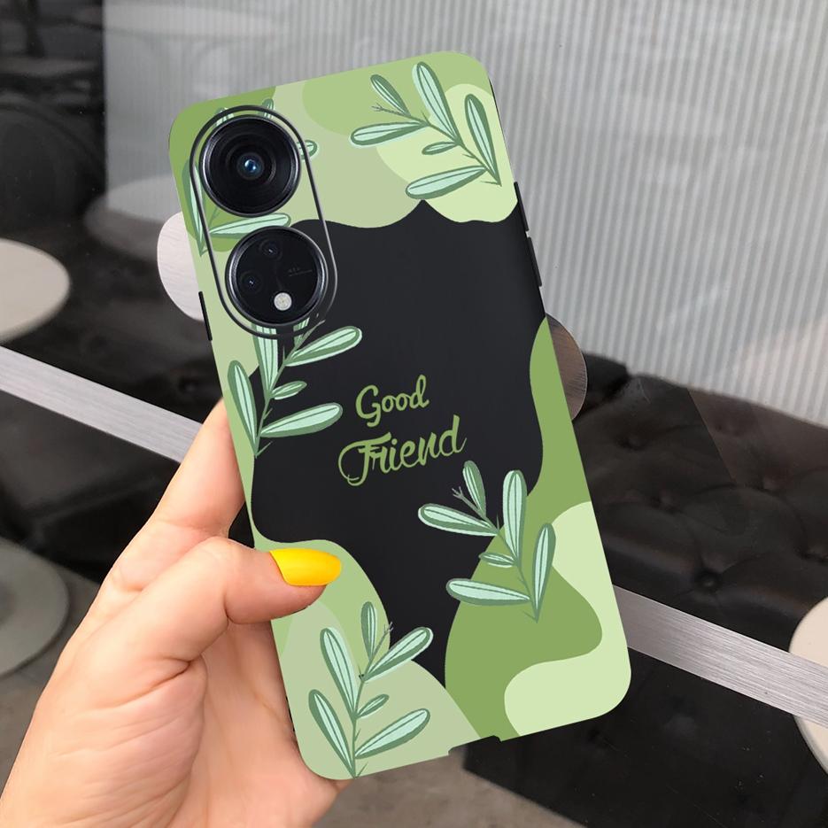 For Oppo Reno 8T 4G Case CPH2481 Luxury Art Printed Cover Silicone Soft TPU Phonw Case For Oppo Reno8 T 5G Reno 8T Reno8T Bumper