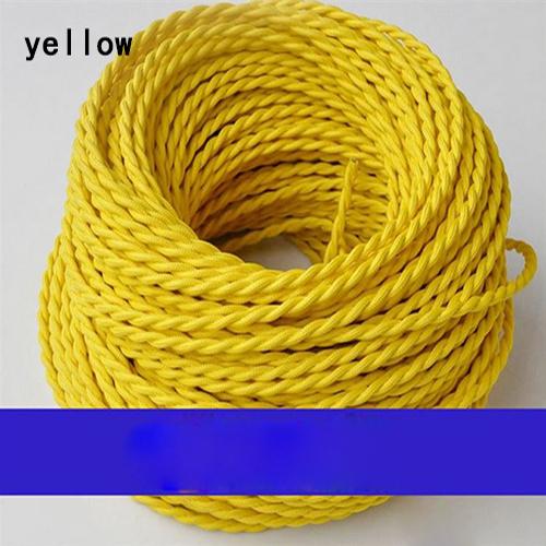 0,75 mm * 2-adriges elektrisches Kupferkabel, Vintage-Gewebekabel, gedrehtes Textilkabel, 2-adriges Textilkabel, Pendelleuchtenkabel, Edison-Beleuchtung