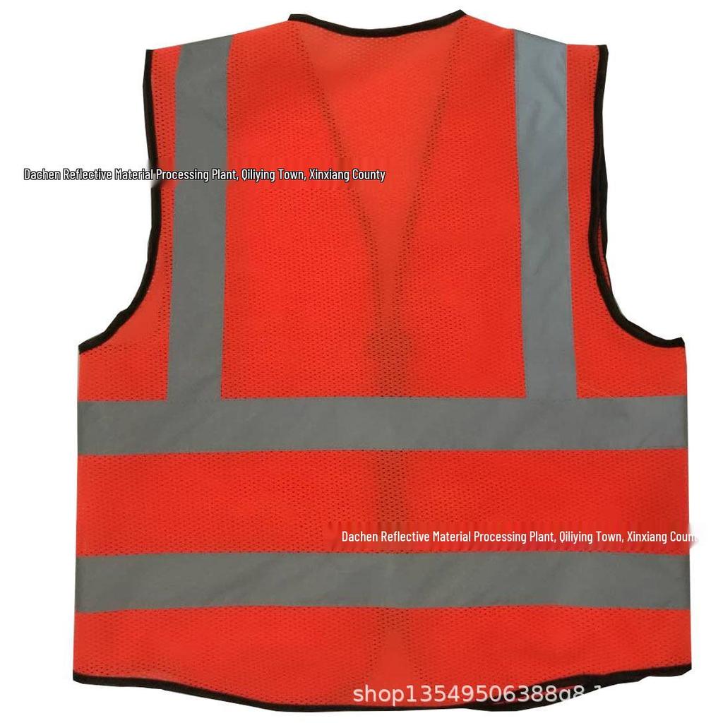 Reflective Multi-Pocket Safety Waistcoat for Construction