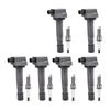 UF624 Ignition Coil & 97390 Double Iridium Spark Plug for 10-13 Acura MDX, 13-15 RDX.