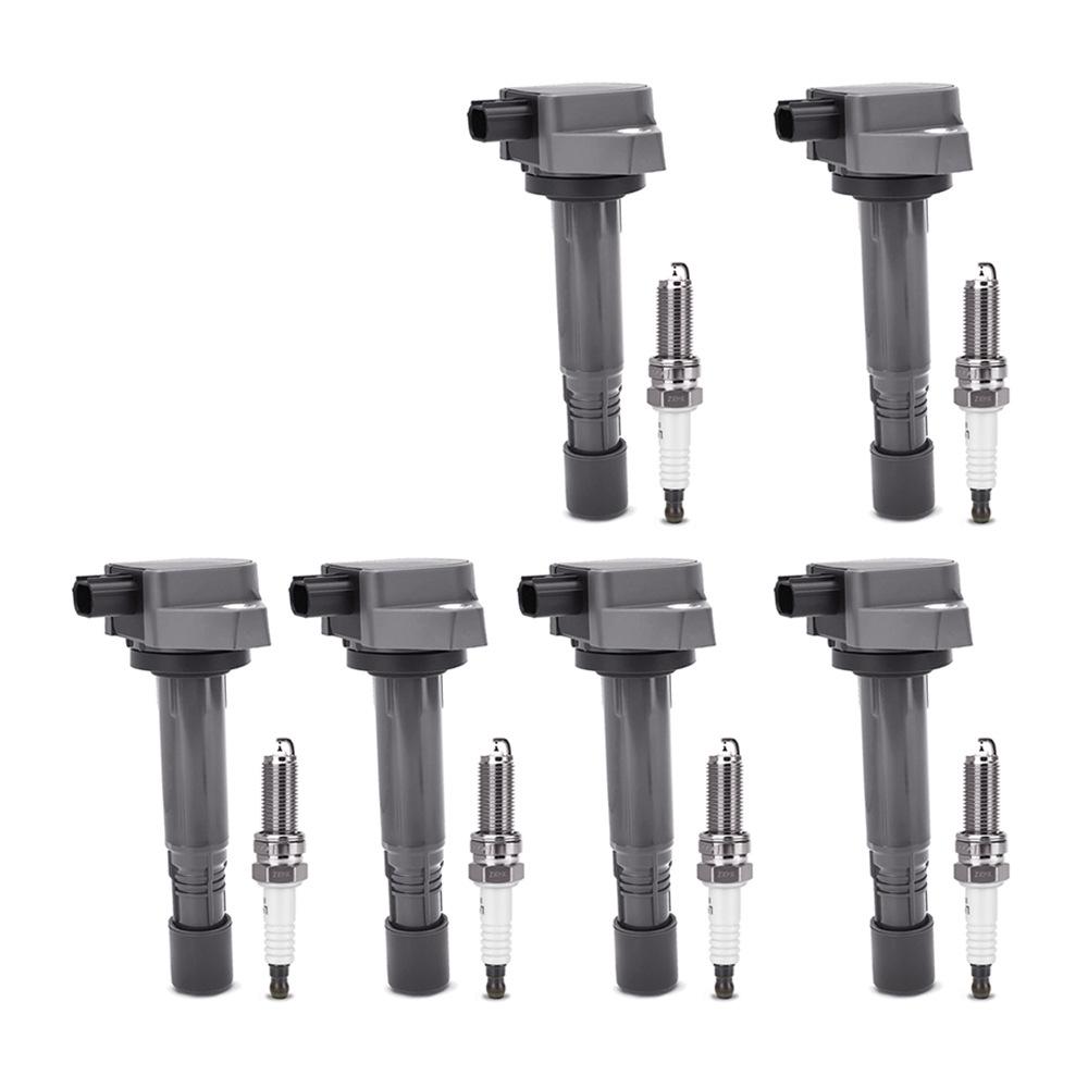 UF624 Ignition Coil & 97390 Double Iridium Spark Plug for 10-13 Acura MDX, 13-15 RDX.