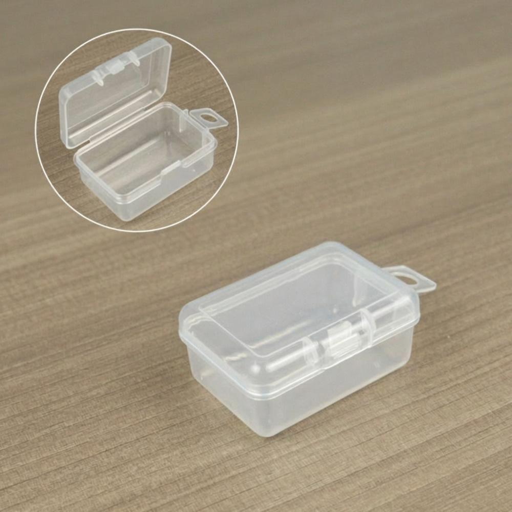 Flip Cover Transparent Storage Box Rectangle Sewing Storage Box  Jewelry Storage