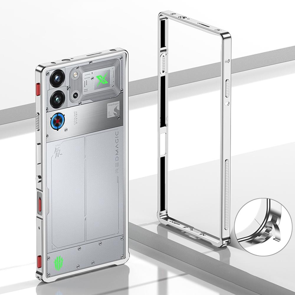 Bumper Cases For ZTE nubia Red Magic 10 Pro+ 5G/10 Pro 5G Metal Frame Heat Dissipation Cover with Lens Protector