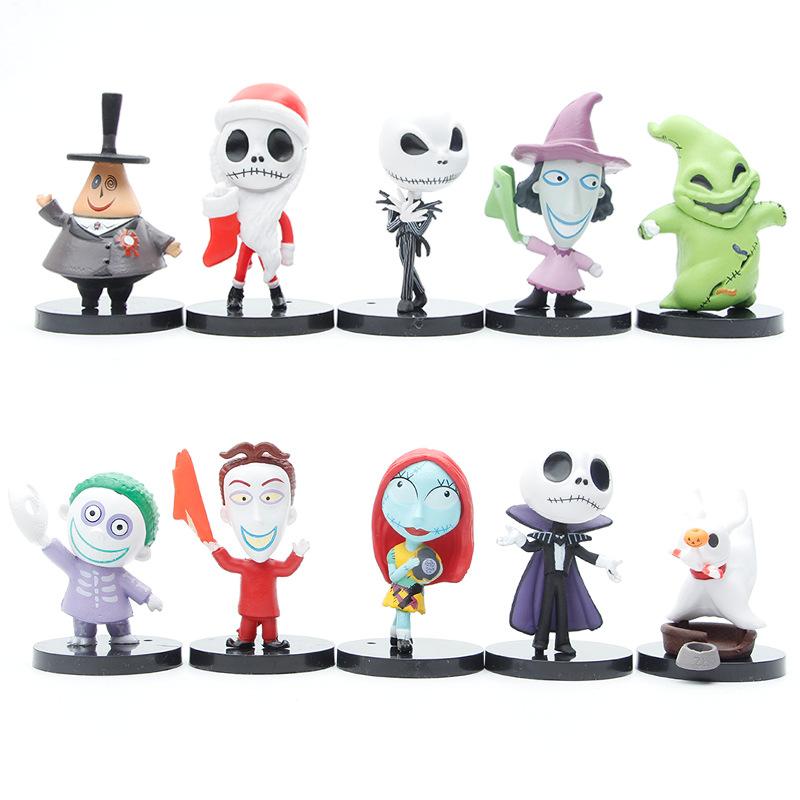 

New Nightmare Before Christmas Jack Skellington Pvc Action Figure Collection Model Doll Toys For Children Gifts