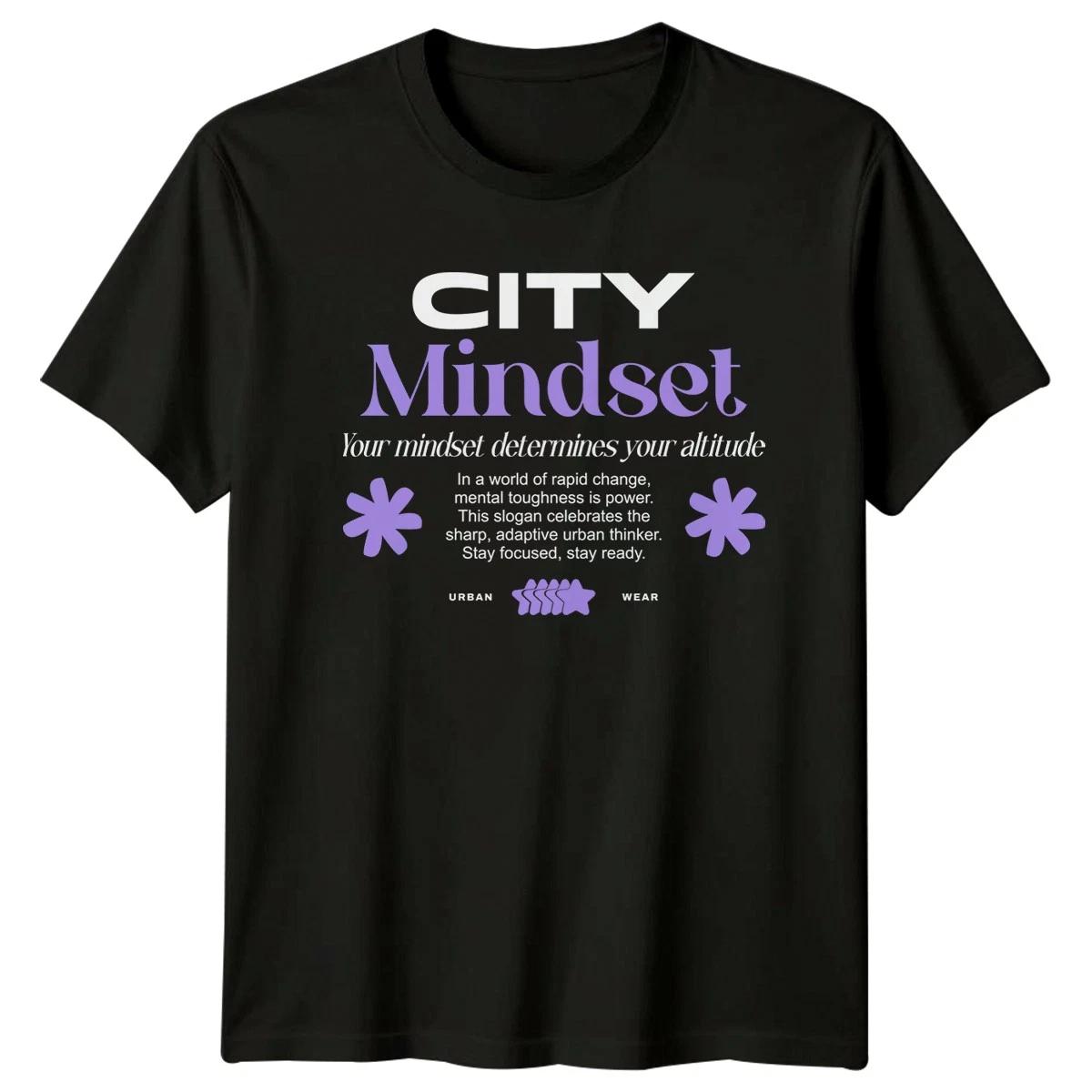 Your Mindset Determines Your Altitude T-Shirt Motivational Streetwear Birthday S