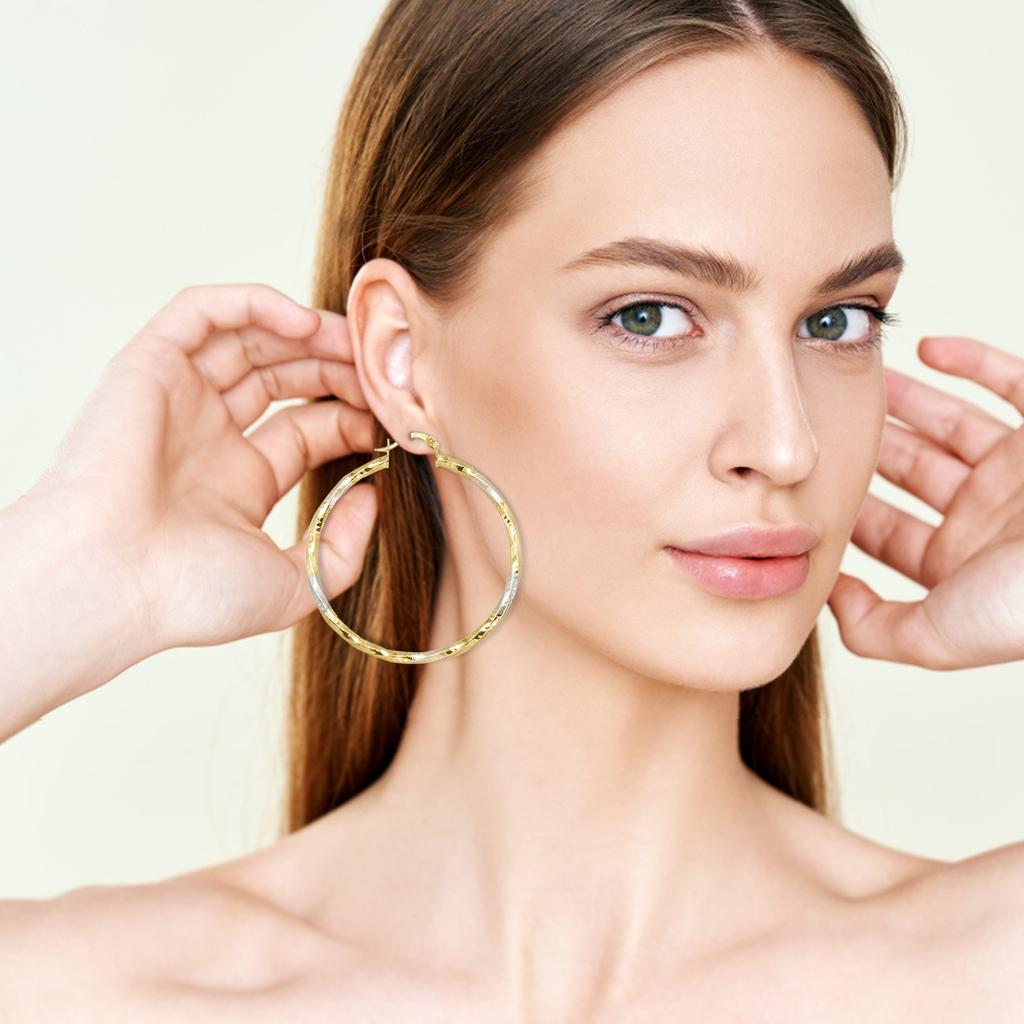 Circular Colored Earrings With Retro