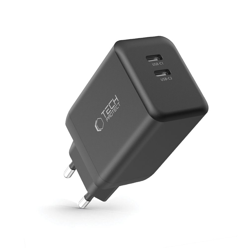 Tech-Protect Nc45W-Gan 2-Port Network Charger Pd45W Black