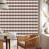 Harlequin Diamonds Wallpaper Light Gray, White, and Brown 50x1000