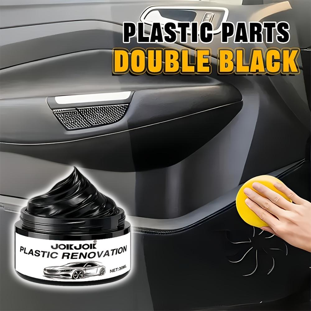 JOKJOK Automotive Plastic Restorer - All-in-One Plastic Scratch Repair, Anti-Aging Protection & Glossy Finish - Quick Fix for Ca