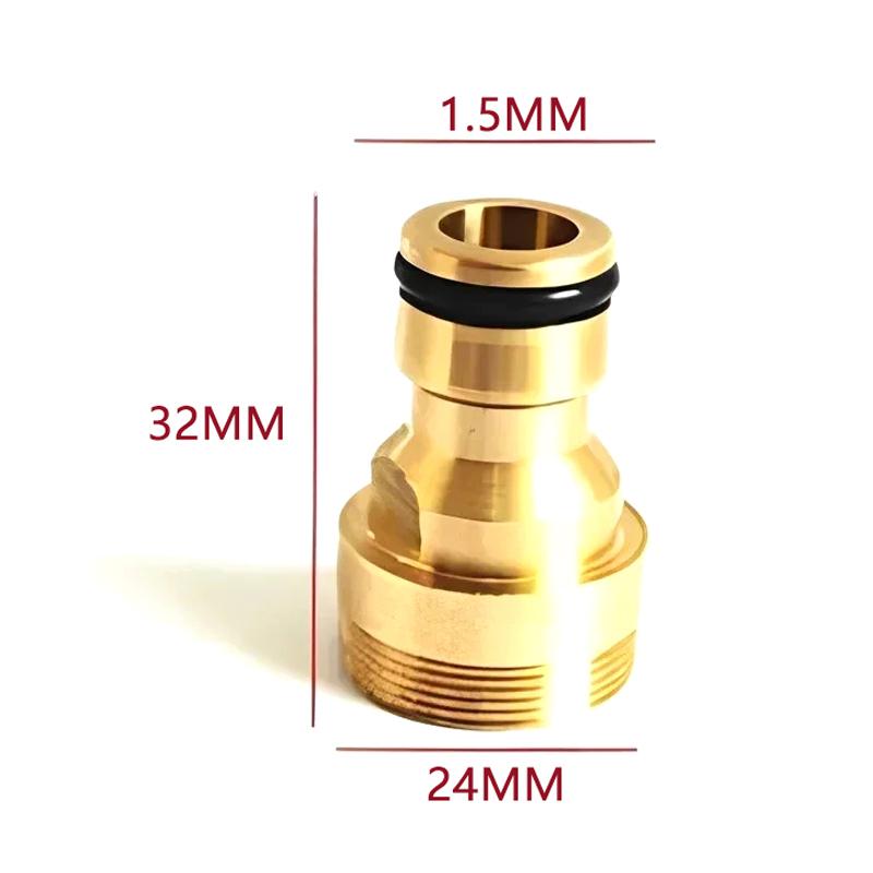 2Pcs Universal Tap Kitchen Adapters Brass Faucet Watering Garden Tools Tap Connector Mixer Hose Adaptor Basin Fitting