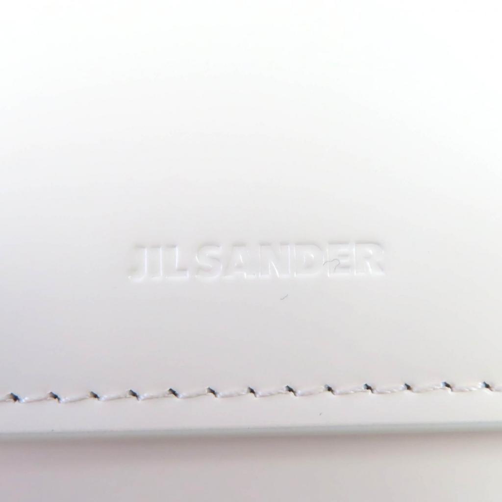 Pristine JIL SANDER Purse Off White Leather Women J09UI0001 Used