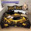 3pcs 2025 Graduation Cap & Scroll Decorative Set - Includes One Quilt Cover and Two Pillowcases (No Core) - Perfect for Home Décor, Festive Gifts, Pol
