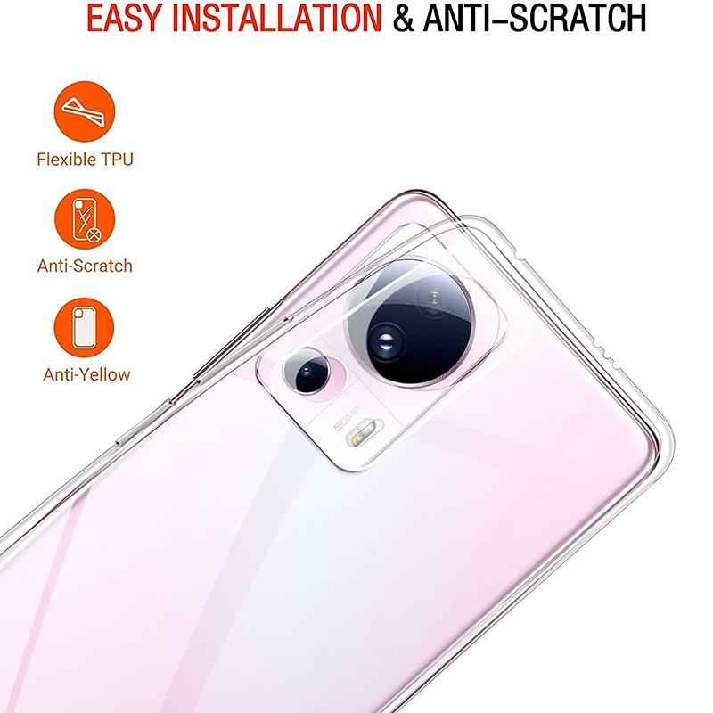Ultra-Thin Transparent Soft Case For Xiaomi Mi 13 12 Lite 12X 12S 12T Pro Ultra Clear Silicone Back Cover For Xiaomi 13 12 Lite