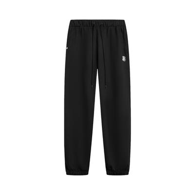 מכנסי ג'וגינג סרוגים לגברים של Li Ning Badfive חמים ומרופדים בפליז, אופנת ספורט רב-תכליתית בגזרה רפויה עם שרוך קשירה, תחתונים AKLV779-4