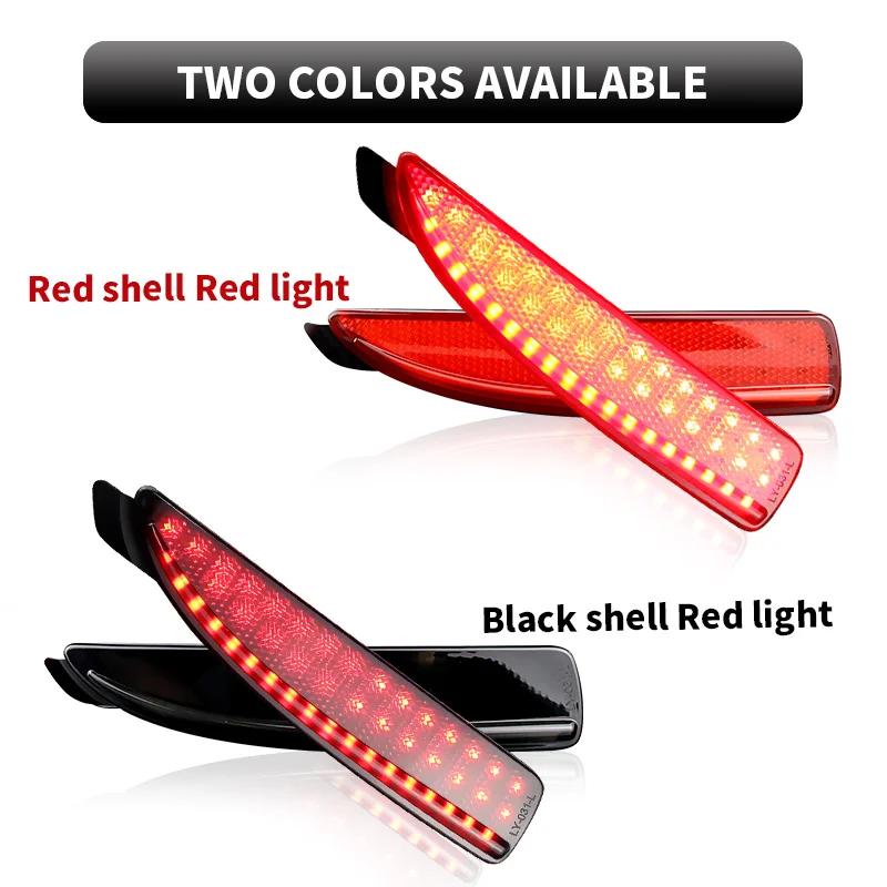 2PCS Car Red LED Side Marker Light For 2004-2008 1st Gen Mazda 3 Sedan/Hatch, Replace OEM Red Bulb-Less Sidemarker Reflectors