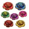 3D Visual Flower Rug Irregular Floral Area Rug Absorbent Anti-Slip Floor Mat Washable Bedroom Rug for Kitchen Bathroom Entryway Patio