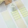 Poetry & Paper: Grid Tape Blank Series - 6 Styles, Solid Color Journal DIY Stickers